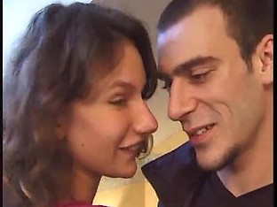 Cute French hairy girl fucked in the ass
